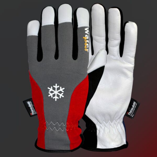 Thermal, Eco-friendly, Goatskin Leather Palm Glove Thumbnail