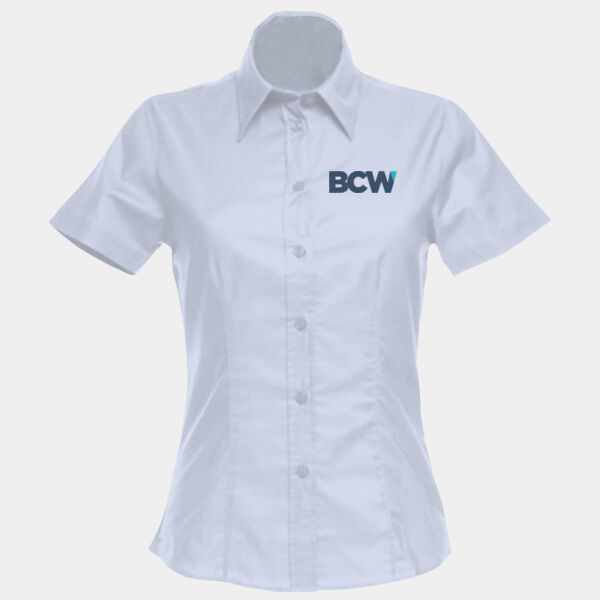 KK360 Ladies Workwear Oxford Short Sleeve Shirt Thumbnail