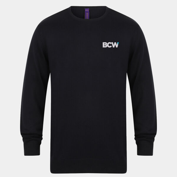 HB725 Mens Crew Neck Jumper Thumbnail