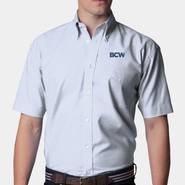KK350 Classic Fit Short Sleeve Workwear Oxford Shirt Thumbnail